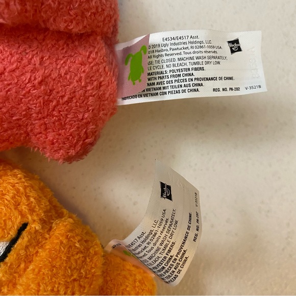 Ugly Dolls 2019 Movie Stuffed Plush Toy 5" Keychain Lucky Bat & Wage Lot - Picture 4 of 5